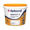 Farba Dekoral Akrylit W Śnieżnobiały 3 l