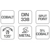 HOGERT WIERTŁO DO METALU COBALT 5% - 11MM/1SZT.