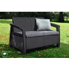 Sofa ogrodowa 2-osobowa KETER Corfu II Love Grafit