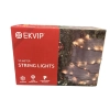 EKVIP LAMPKI CHOINKOWE LED 50 m IP44 500 LED CIEPŁA BIAŁA
