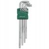 STALCO KLUCZE TORX Z OTWOREM 9 ELEMENTÓW T10-T50