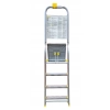Drabina aluminiowa 4 stopniowa drabinka DOMOWA