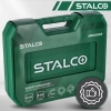 Stalco zestaw kluczy nasadowych i płasko oczkowych, 219 elementów S-54005