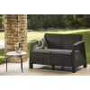 Sofa ogrodowa 2-osobowa KETER Corfu II Love Grafit
