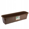 Skrzynka balkonowa 60 x 17 cm tworzywo sztuczne doniczka — zestaw 4 szt.