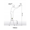 DRABINA DRABINKA DOMOWA SKŁADANA MINI SLIM 2 STOPNIE 150 KG STALCO