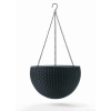 KETER RATTAN HANGING 35CM DONICZKA WISZĄCA GRAFIT DONICA ALA RATAN — zestaw 2 szt.