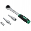 KLUCZE SZTORCOWE M,F + GRZECHOTKA ŚRUBUNKÓW + ADAPTER 1/2'' S-56268 STALCO