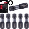 BIT UDAROWY TORX TT40 25mm KOŃCÓWKA MAGNETYCZNA BITY ZESTAW 5szt SCHMITH