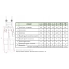 Spodnie ogrodniczki Stalco ALLROUND LINE szaro-czarne r. XXL S-44451