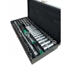STALCO ZESTAW KLUCZY NASADOWYCH Z GRZECHOTKĄ 1/4” 67 ELEMENTÓW METALOWY BOX