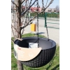 KETER RATTAN HANGING 35CM DONICZKA WISZĄCA GRAFIT DONICA ALA RATAN — zestaw 2 szt.