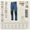 STALCO SPODNIE ROBOCZE DO PASA JEANS JEANSY CORDURA 3M ZAMEK YKK ROZ. XL V2