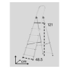 Hard Head Drabina 48,5x182x113,7 cm [025452]