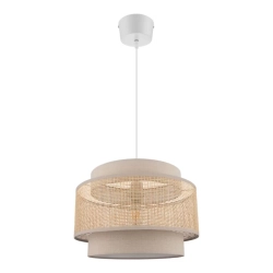 Lampa wisząca GoodHome Quetzal 1 x E27 38 cm ratan/lina