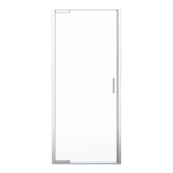 Drzwi prysznicowe uchylne GoodHome Evanna 80 cm chrom/transparentne