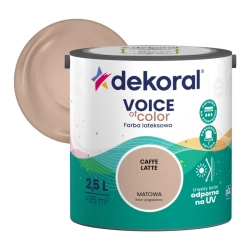 Farba kolorowa Dekoral Voice of Color cafe latte 2,5 l Farba kolorowa Dekoral Voice of Color cafe latte 2,5 l