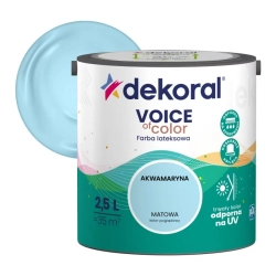 Farba kolorowa Dekoral Voice of Color akwamaryna 2,5 l Farba kolorowa Dekoral Voice of Color akwamaryna 2,5 l