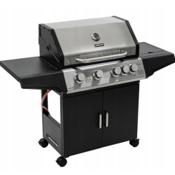 Grill gazowy PROLINE 40212 5 palników z rusztem żeliwnym czarny Grill gazowy PROLINE 40212 5 palników z rusztem żeliwnym czarny