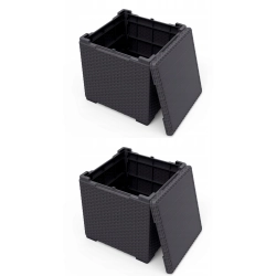 KETER STOLIK OGRODOWY VIGO STORAGE BOX 40 l GRAFIT — zestaw 2 szt. KETER STOLIK OGRODOWY VIGO STORAGE BOX 40 l GRAFIT — zestaw 2 szt.