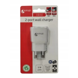KOSTKA DO ŁADOWANIA USB-A DO USB-C 12W 2.4 A BIAŁA KOSTKA DO ŁADOWANIA USB-A DO USB-C 12W 2.4 A BIAŁA