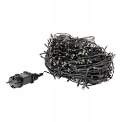 EKVIP LAMPKI CHOINKOWE LED 100 m IP44 1000 LED CIEPŁA BIAŁA