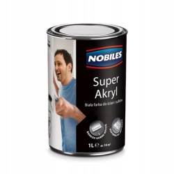NOBILES SUPER AKRYL EMULSJA BIAŁA 1L