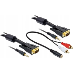 Kabel D-Sub VGA Delock 2m VGA + audio mini jack KOMPUTER MONITOR Kabel D-Sub VGA Delock 2m VGA + audio mini jack KOMPUTER MONITOR