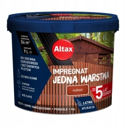 Impregnat Altax Jedna Warstwa mahoń 9 l Impregnat Altax Jedna Warstwa mahoń 9 l