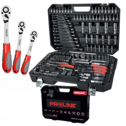 Proline zestaw klucze nasadowe 1/2" 1/4" 3/8" Torx bity