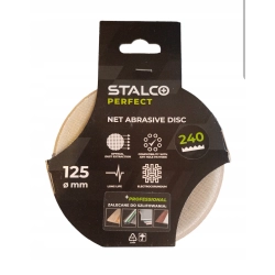 STALCO KRĄŻEK ŚCIERNY SIATKOWY 125MM GR. 240 DO SZLIFOWANIA RZEP 5 SZTUK