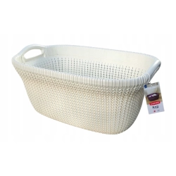 CURVER KOSZ NA PRANIE / DO MAGLA KNIT 40L KREMOWY