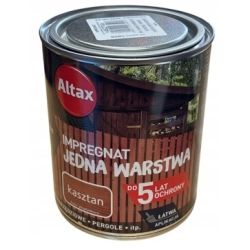Impregnat do drewna Altax Jedna Warstwa kasztan 0,75l / 750ml Impregnat do drewna Altax Jedna Warstwa kasztan 0,75l / 750ml