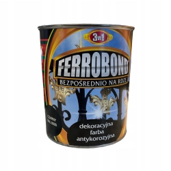 Farba olejno-ftalowa antykorozyjna 3w1 Ferrobond 0,65l czarny RAL 9005 Farba olejno-ftalowa antykorozyjna 3w1 Ferrobond 0,65l czarny RAL 9005