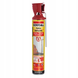 Pianka montażowa Soudal z aplikatorem Genius Gun 770ml nie wymaga pistoletu Pianka montażowa Soudal z aplikatorem Genius Gun 770ml nie wymaga pistoletu
