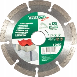 STALCO TARCZA DIAMENTOWA SEGMENTOWA 115MM 22,2 DO BETONU, KOSTKI DACHÓWKI