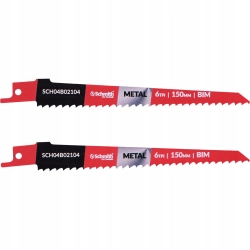 SCHMITH BRZESZCZOT DO PIŁY SZABLASTER 150MM 6TPI DO METALU 2 SZT