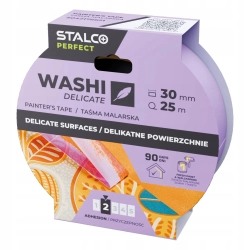 STALCO TAŚMA MALARSKA WASHI DELIKATNA 30 x 25 m STALCO TAŚMA MALARSKA WASHI DELIKATNA 30 x 25 m