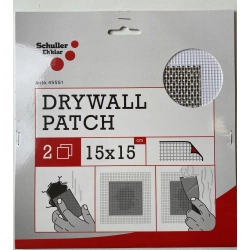 SCHULLER DRYWALL ŁATKA Z WŁÓKNA SZKLANEGO 15X15CM NAPRAWCZA DO DZIURY W GKB