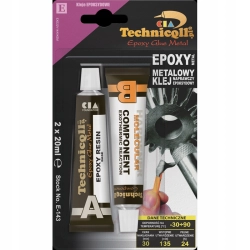 Technicqll Klej epoksydowy metalowy 2x 20 ml Technicqll Klej epoksydowy metalowy 2x 20 ml