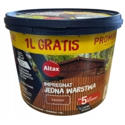 Impregnat do drewna Altax Jedna Warstwa kasztan 10l Impregnat do drewna Altax Jedna Warstwa kasztan 10l