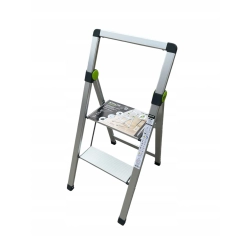 DRABINA DRABINKA DOMOWA SKŁADANA MINI SLIM 2 STOPNIE + UCHWYT 150 KG STALCO DRABINA DRABINKA DOMOWA SKŁADANA MINI SLIM 2 STOPNIE + UCHWYT 150 KG STALCO