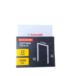 SCHMITH ZSZYWKI 12MM 1000 SZT DO TAKERA TYP A / 53