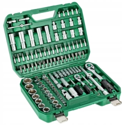 ZESTAW KLUCZY NASADOWYCH BMC 1/2''1/4'' grzechotka 90 zęb 110el. S011100110