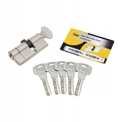 YALE WKŁADA DO ZAMKA 30/45G + 5 KLUCZY z gałką gałka YALE WKŁADA DO ZAMKA 30/45G + 5 KLUCZY z gałką gałka