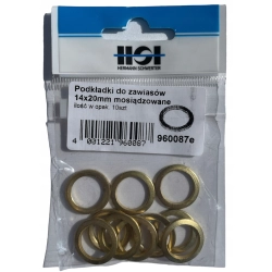 HSI PODKŁADKI DO ZAWIASÓW 14X20MM MOSIĄDZOWANE HSI PODKŁADKI DO ZAWIASÓW 14X20MM MOSIĄDZOWANE