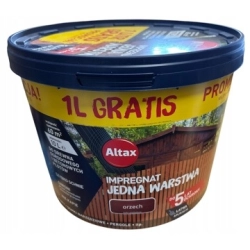 Impregnat do drewna Altax Jedna Warstwa orzech 10l