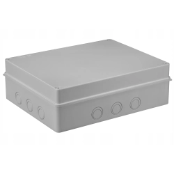 Pawbol Puszka Hermetyczna Natynkowa 380x300x120 12 Osłabień Szara S-BOX 716