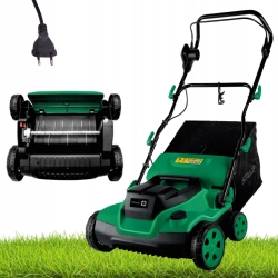 WERTYKULATOR AERATOR ELEKTRYCZNY 4W1 ZBIERA ZAMIATA LIŚCIE 38CM KOSZ 50L