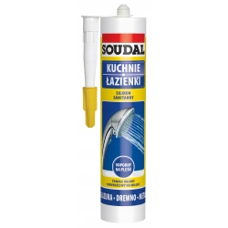 SOUDAL SILIKON SANITARNY 280 ML BIAŁY SOUDAL SILIKON SANITARNY 280 ML BIAŁY